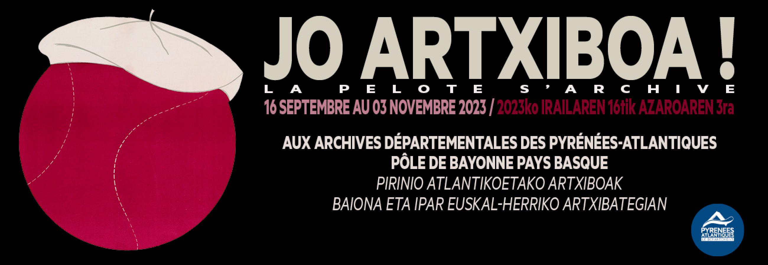 Affiche de l'exposition Jo Artxiboa!